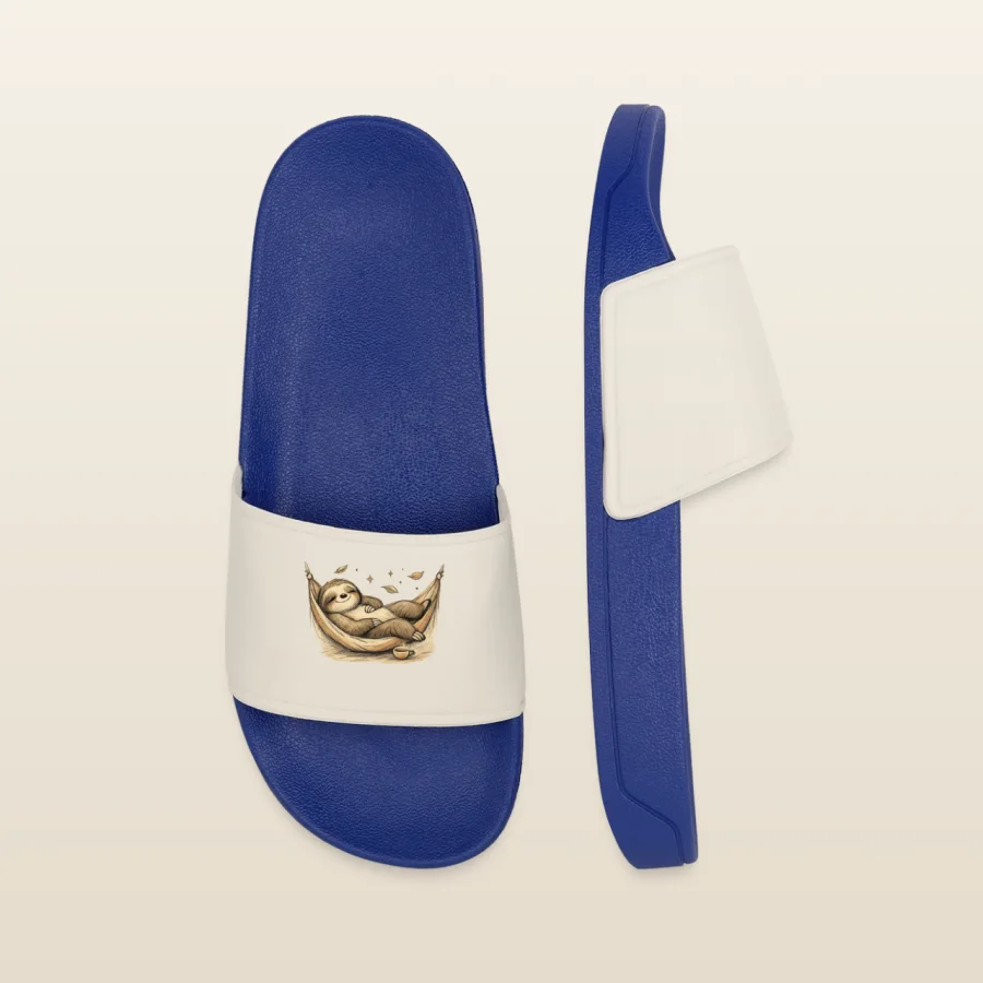 Sloth Flip Flops — Cobalt